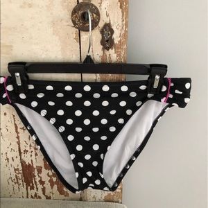 New direction polka dot L swim bottom